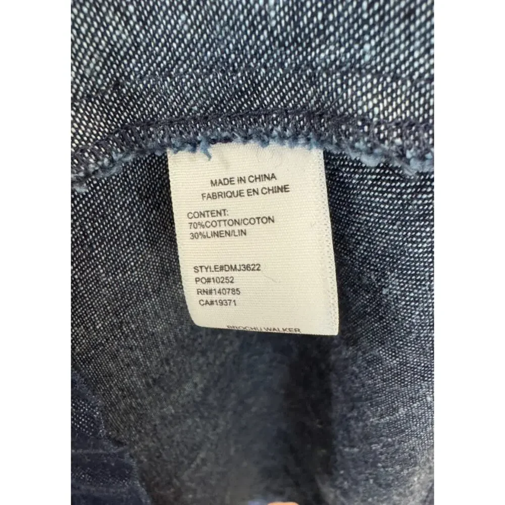 Brochu Walker The Havana Indigo Denim Dress size L large - Picture 5 of 6